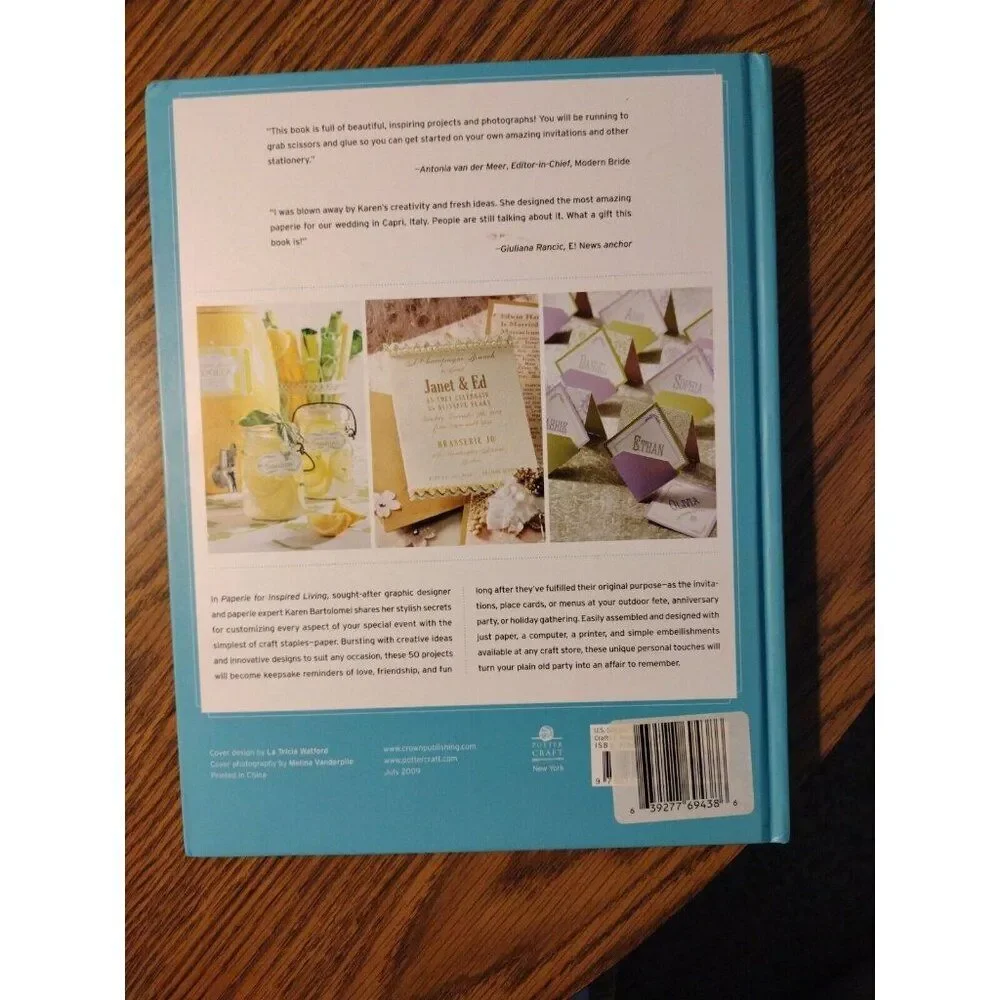Paperie for Inspired Living : Stationery and Decorations for Weddings, Parties,
